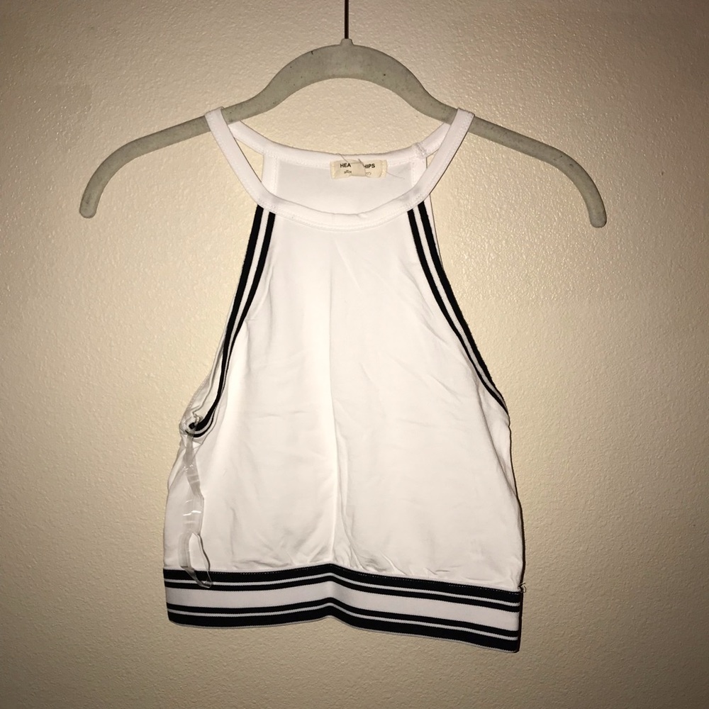 FREE W/ PURCHASE!! White Halter Top